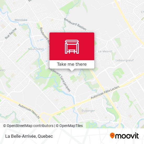 La Belle-Arrivée map