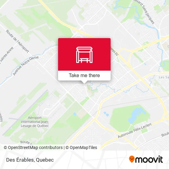 Des Érables map