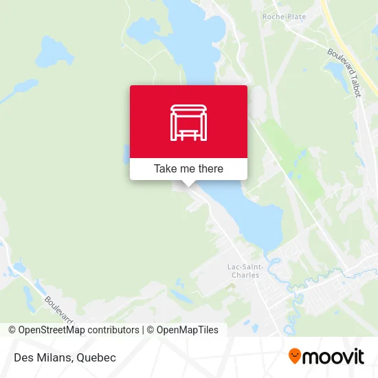 Des Milans map