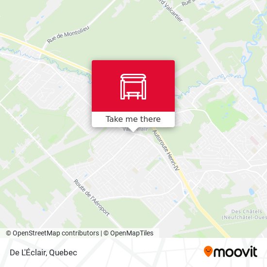 De L'Éclair map