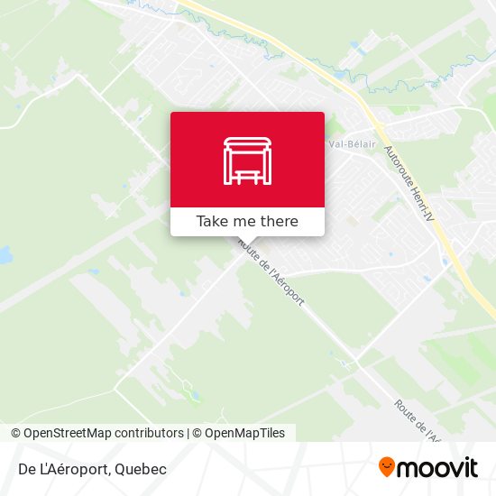De L'Aéroport map