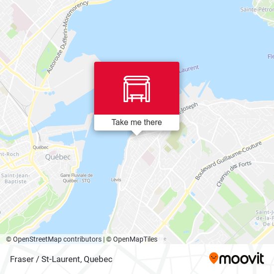 Fraser / St-Laurent map