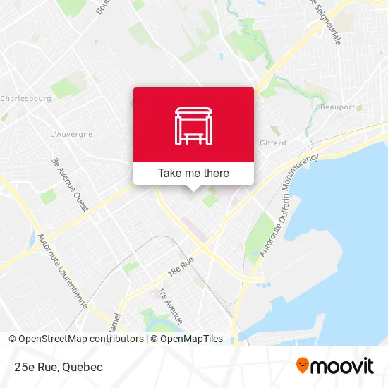 25e Rue map