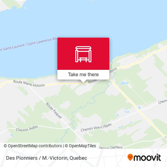 Des Pionniers / M.-Victorin map