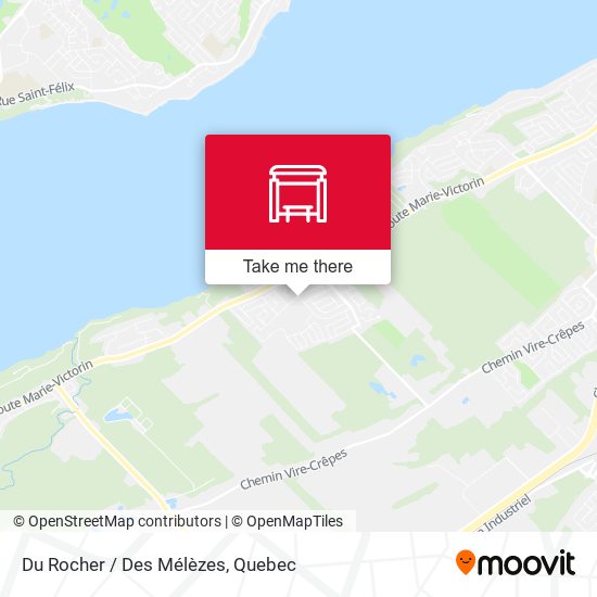Du Rocher / Des Mélèzes map