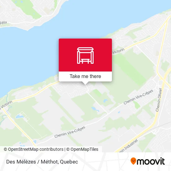 Des Mélèzes / Méthot map