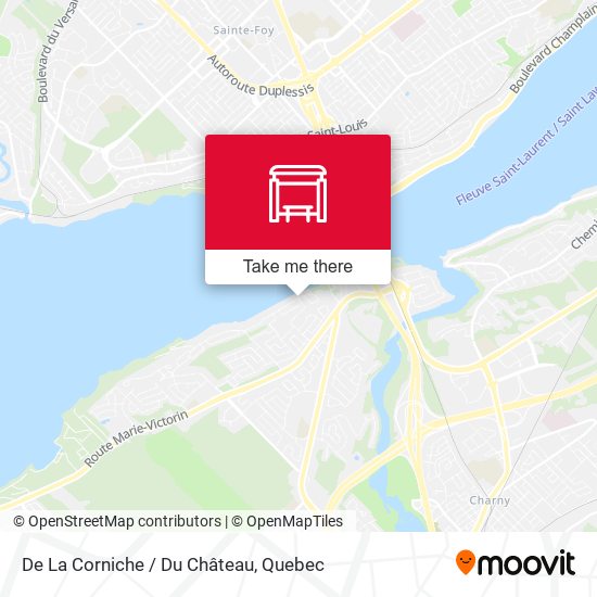De La Corniche / Du Château map