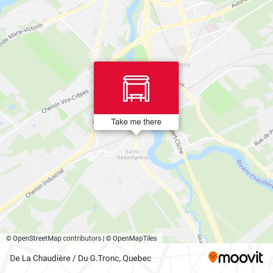 De La Chaudière / Du G.Tronc map
