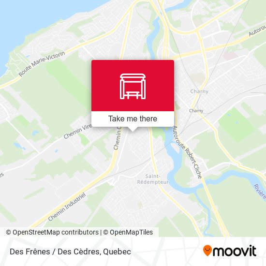 Des Frênes / Des Cèdres map