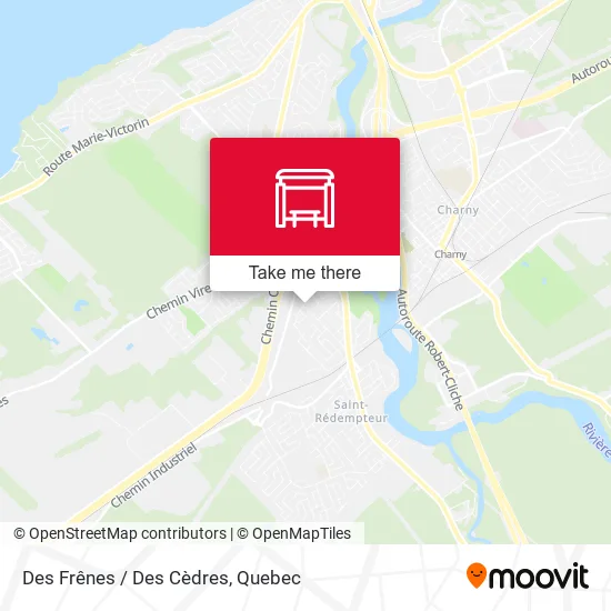 Des Frênes / Des Cèdres map