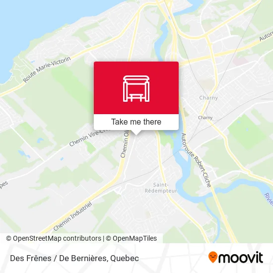 Des Frênes / De Bernières map