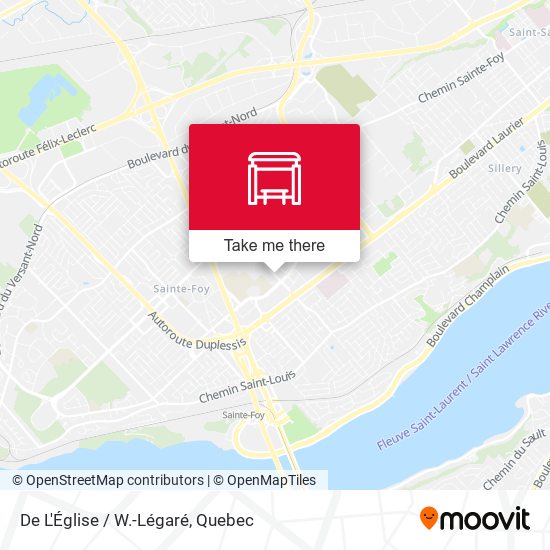 De L'Église / W.-Légaré map