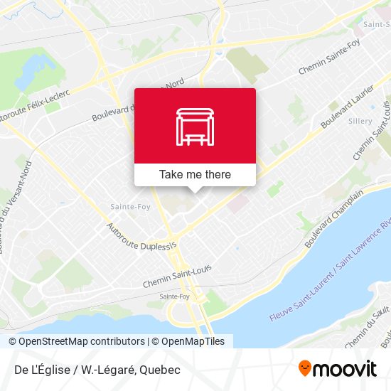 De L'Église / W.-Légaré map