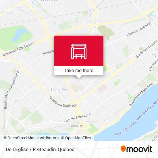 De L'Église / R.-Beaudin map