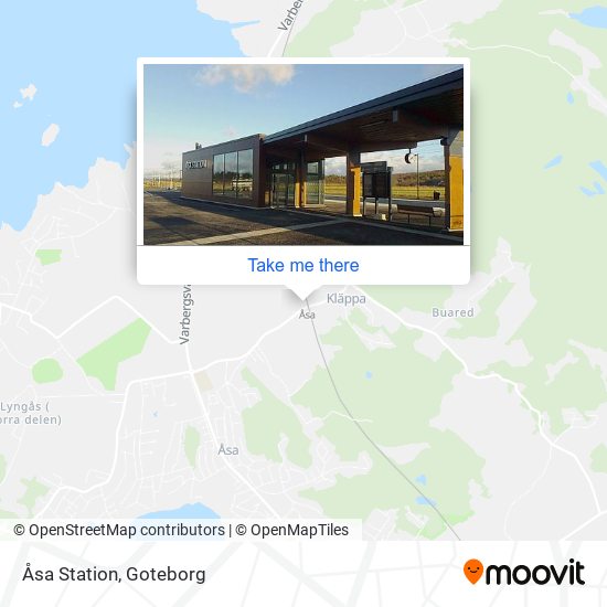 Åsa Station map