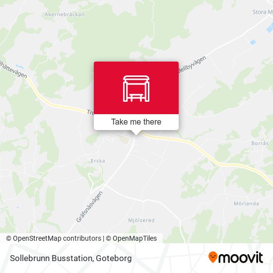Sollebrunn Busstation map