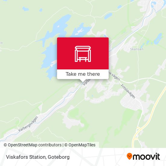 Viskafors Station map