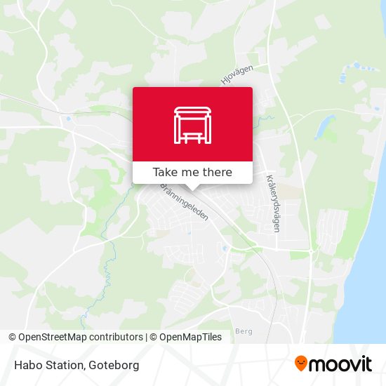 Habo Station map