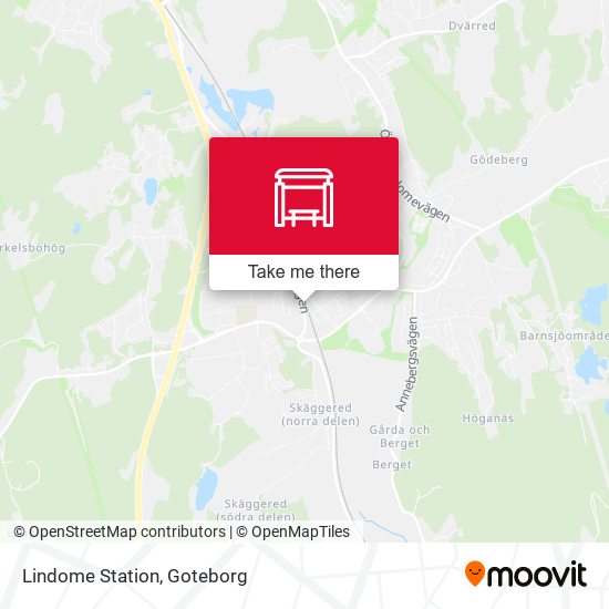 Lindome Station map