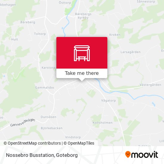 Nossebro Busstation map