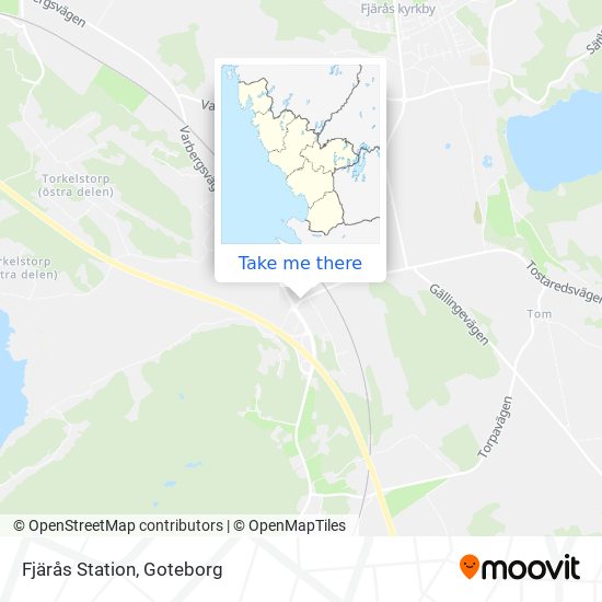 Fjärås Station map