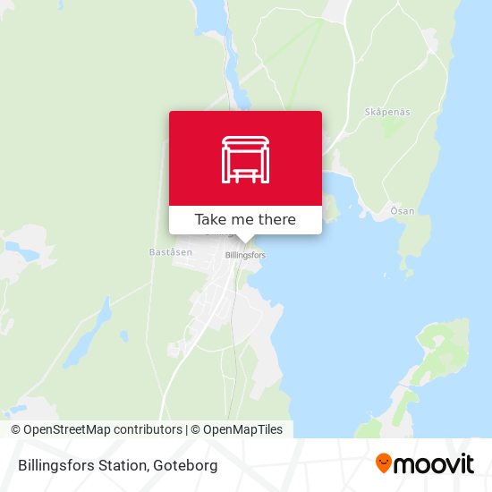 Billingsfors Station map