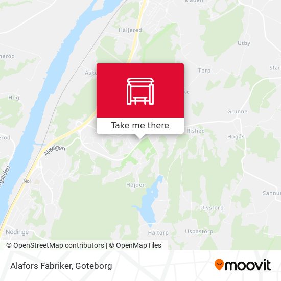 Alafors Fabriker map