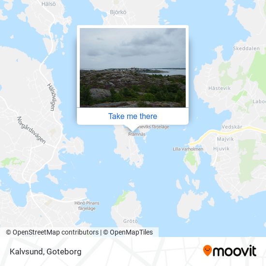 Kalvsund map