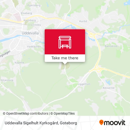 Uddevalla Sigelhult Kyrkogård map