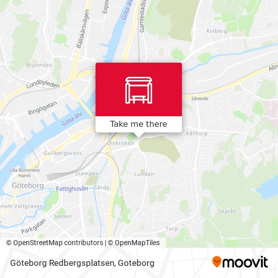 Göteborg Redbergsplatsen map