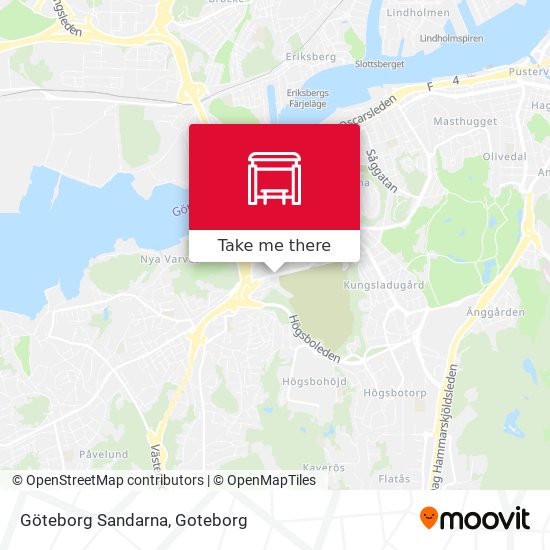 Göteborg Sandarna map