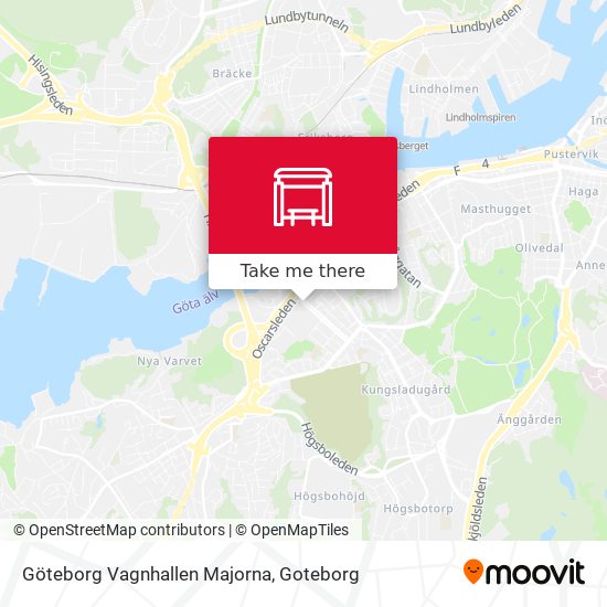 Göteborg Vagnhallen Majorna map