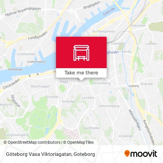 Göteborg Vasa Viktoriagatan map