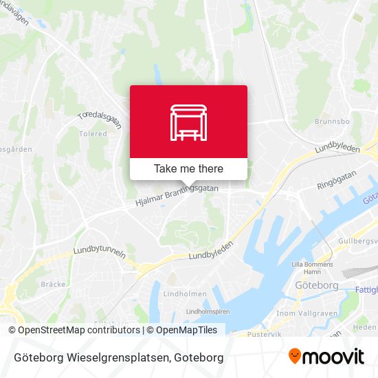 Göteborg Wieselgrensplatsen map