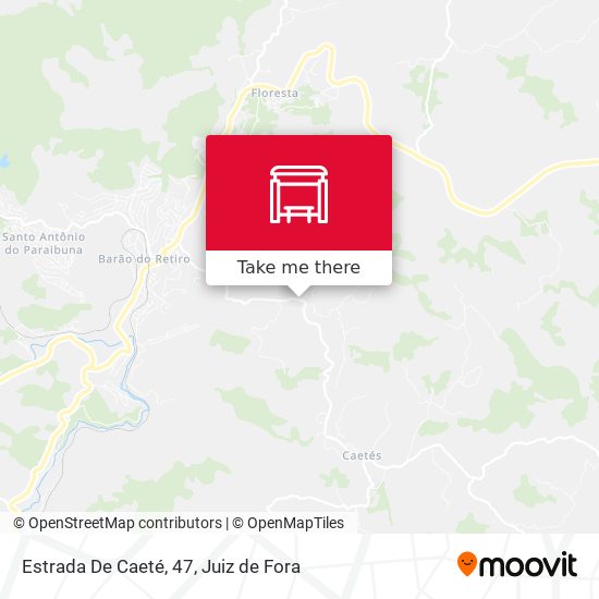 Estrada De Caeté, 47 map