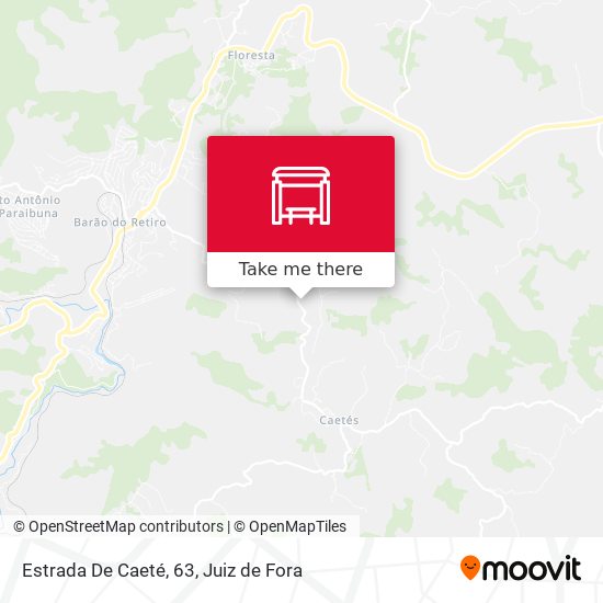 Estrada De Caeté, 63 map