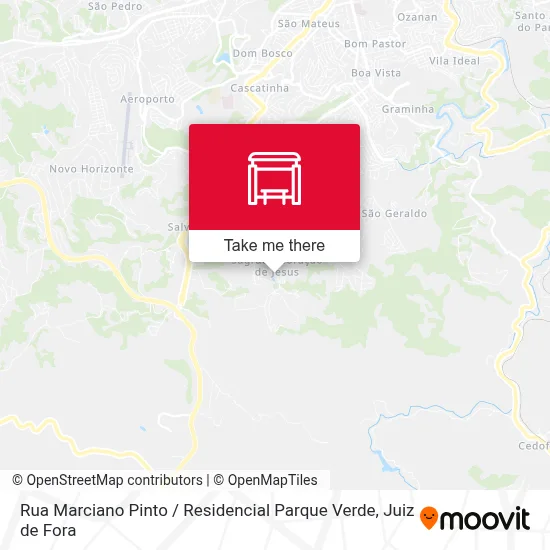 Rua Marciano Pinto / Residencial Parque Verde map