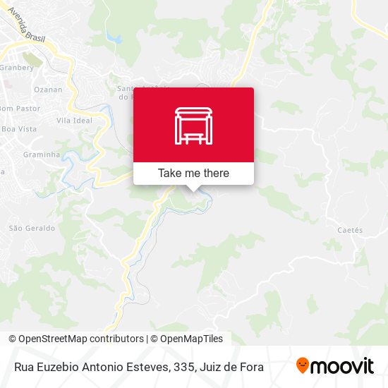 Rua Euzebio Antonio Esteves, 335 map