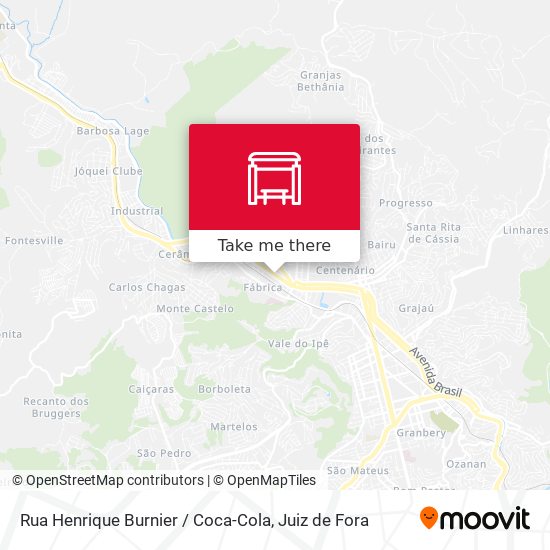 Mapa Rua Henrique Burnier / Coca-Cola