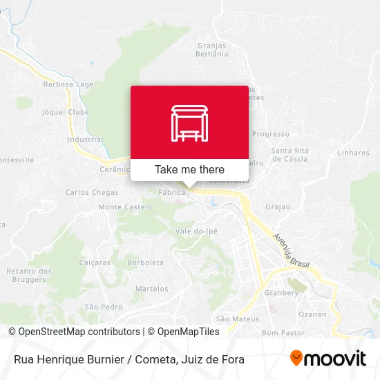 Rua Henrique Burnier / Cometa map