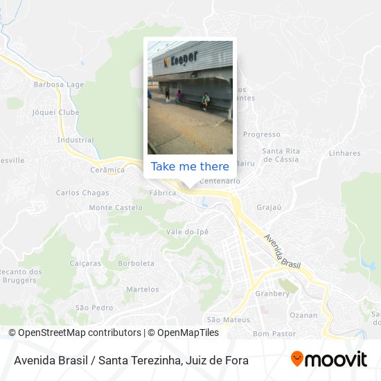 Mapa Avenida Brasil / Santa Terezinha
