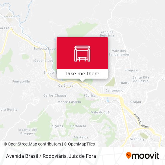 Mapa Avenida Brasil / Rodoviária