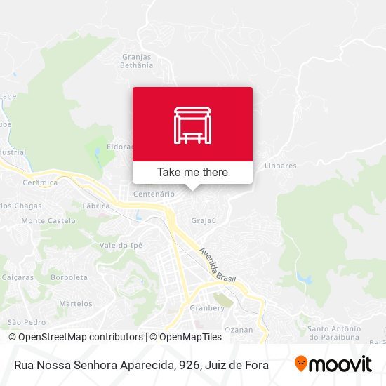 Rua Nossa Senhora Aparecida, 926 map