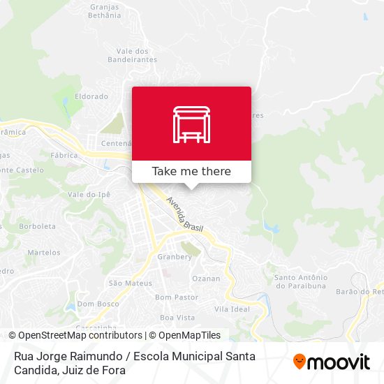 Rua Jorge Raimundo / Escola Municipal Santa Candida map