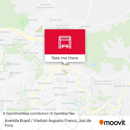 Mapa Avenida Brasil / Viaduto Augusto Franco