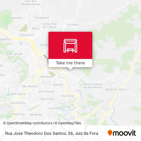 Mapa Rua Jose Theodoro Dos Santos, 36