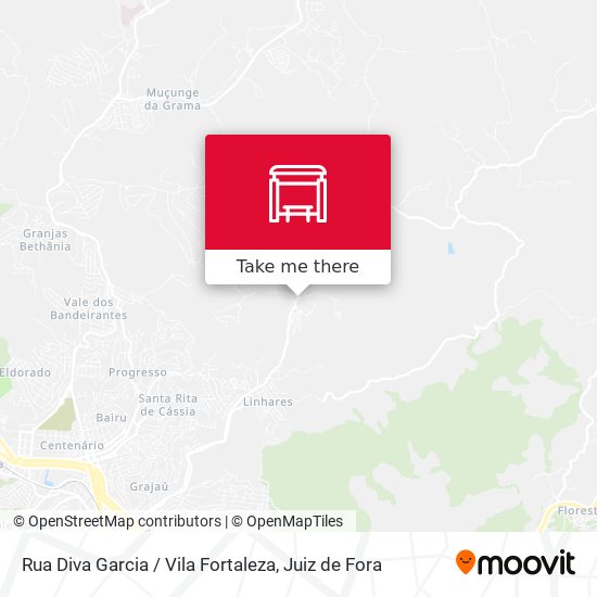 Mapa Rua Diva Garcia / Vila Fortaleza