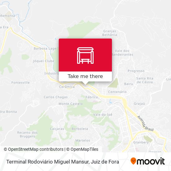 Terminal Rodoviário Miguel Mansur map