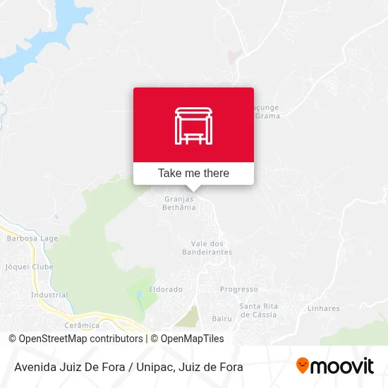 Avenida Juiz De Fora / Unipac map