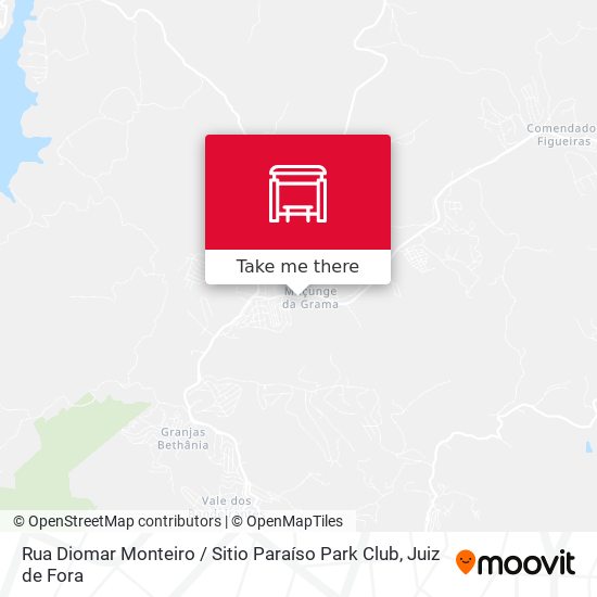 Rua Diomar Monteiro / Sitio Paraíso Park Club map